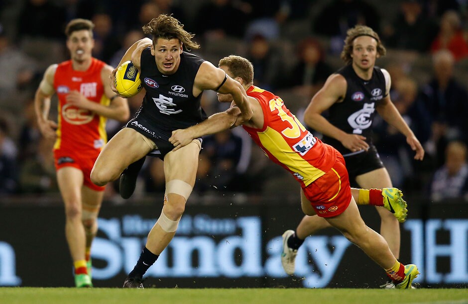 AFL 2015 Rd 13 - Carlton v Gold Coast Andrejs Everitt has revealed the Suns made a pitch for him during the 2015 trade period - ${keywords}